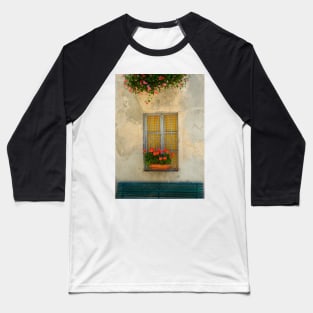 Window with geranium Baseball T-Shirt